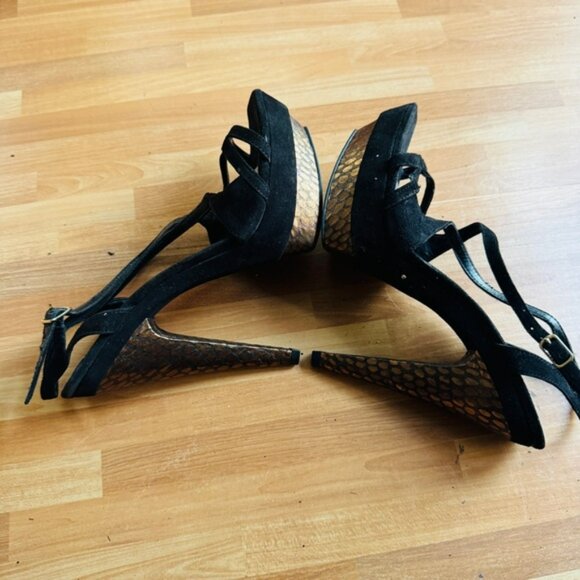 Jessica Simpson black spiked strappy sandals size 6 - Picture 9 of 14